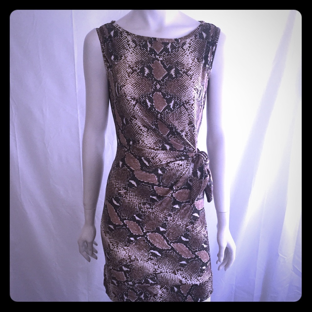 Authentic Diane von Furstenberg python mini-dress